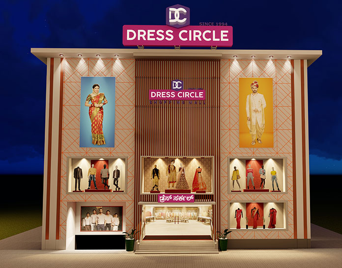 Welcome to DRESS CIRCLE, the long-time favourite shopping centre reputed for its greatest selection of clothes from impeccably crafted ornate wedding collection to designer fancy sarees, men’s wear and kids’ wear in top trending styles from various brands catering to the fashion needs of your whole family, making it the best family shopping mall. For over two decades, Dress Circle has been trusted by customers for its quality, variety, durability and affordability.